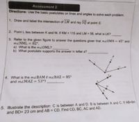 Answered: 1. Draw and label the intersection of… | bartleby