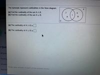 Answered: The Numerals Represent Cardinalities In… 