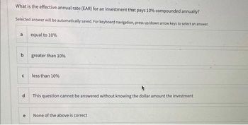 Answered: What Is The Effective Annual Rate (EAR)… | Bartleby