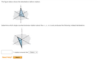 Answered: The figure below shows the tetrahedron…