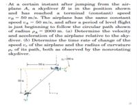 Answered: At A Certain Instant After Jumping From… | Bartleby