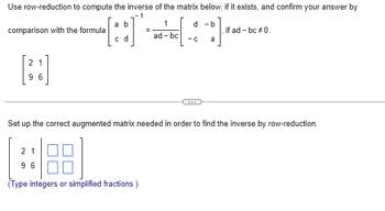 Answered Use row reduction to compute the bartleby