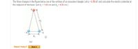 The three charges in the figure below are at the vertices of an isosceles triangle. Let q = 6.50 nC and calculate the electric potential at
the midpoint of the base. (Let d, =1.00 cm and d, = 4.50 cm.)
d1
kV
Need Help?
Read It
