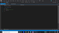 X File
Edit
View
Project
Build
Debug
Test
Analyze
Tools
Extensions
Window
Help
Search (Ctrl+Q)
Solution1
BW
12
Attach...
A Live Share
main (2).cpp + x temporary.h
temporarylmp.cpp
|Miscellaneous Files
(Global Scope)
1
#include <iostream>
3
using namespace std;
4
Bint main() {
// Write your main here
7
return 0;
8.
100 %
No issues found
Ln: 1
Ch: 1
SPC
LF
O Ready
1 Add to Source Control a
3
7:36 PM
e Type here to search
26%
Sxm
1/22/2021
