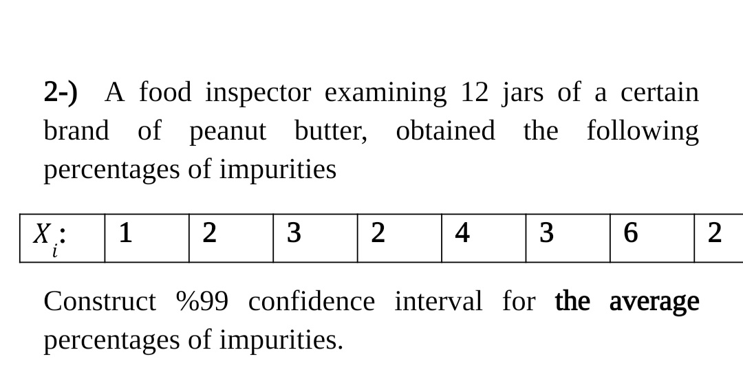 Answered: 2-) A food inspector examining 12 jars… | bartleby