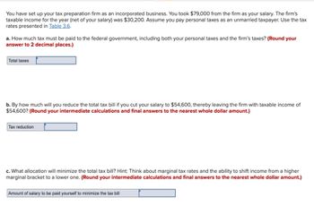 Answered: You Have Set Up Your Tax Preparation… | Bartleby