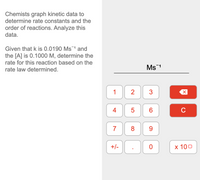 Answered: Chemists Graph Kinetic Data To… | Bartleby