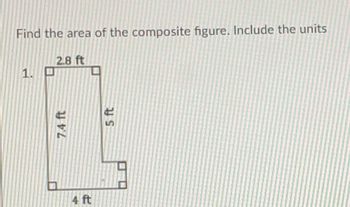 Answered: Find The Area Of The Composite Figure.… | Bartleby