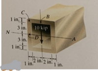 B
I in
in.
1
3 in.
10 kip
D
3 in.
1 in
ta in:2 in.
1 in.
1 in.
