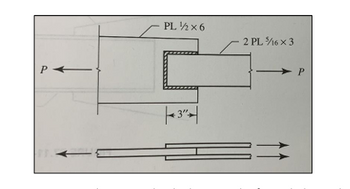 PA
PL ½ x 6
|3"
3″
2 PL ¾/16 x 3
P