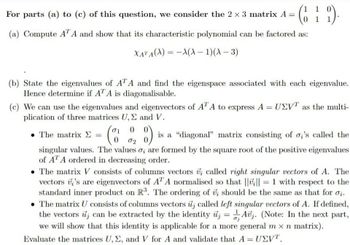 Answered: For Parts (a) To (c) Of This Question,… | Bartleby