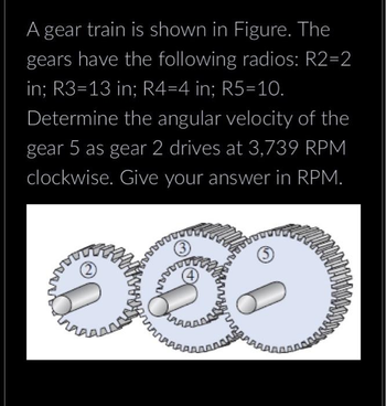 Answered: A gear train is shown in Figure. The… | bartleby