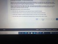 Use information from paragraphs 1-2 to answer the following question.
Progressive Era was a period of economic, political, and social reform in the United States. The era began in the 1890's, during a nationwide economic
depression, and was over by the time the United States entered World War I in 1917. Many of the reforms of the Progressive Era were enacted at the local
and state levels. However, the U.S. Congress also adopted some key measures.
Industry in the United States had grown swiftly during the 1800's. This fast growth caused such problems as corrupt politics, city slums, and poor working
conditions in factories and mines. In the 1890's and early 1900's, many reformers helped bring about laws aimed at relieving these problems. These
reformers began to call themselves progressives about 1905.
Which statement best describes a second central idea of the text?
O In the United States, rapid industrialization caused Progressives to dream of a better life for all people.
O The popular solutions provided by Progressives allowed them to become wealthy and affect state and federal laws.
O The wide range of challenges encountered by Progressives led them to seek economic, social, and political changes.
O In the United States, reformers who called themselves Progressives focused on improving working conditions in factories.
1
2
4
6.
7
8
10
Ne
English
Support | Schoology Blog | PRIVACY POLICY I Terms of Use
30°F Partly suns
Type here to search
