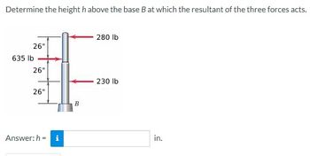 Answered: Determine The Height H Above The Base B… | Bartleby