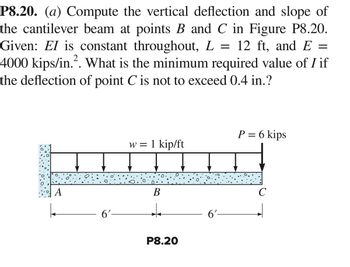 Answered: P8.20. (a) Compute The Vertical… | Bartleby