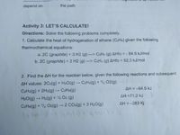 Answered 1. Calculate the heat of hydrogenation bartleby