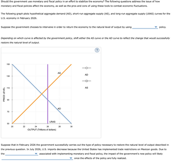 Answered: Should The Government Use Monetary And… | Bartleby