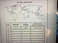 Answered Air Mass Worksheet H
