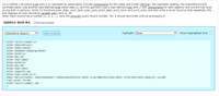 10.1) Define a structure type auto_t to represent an automobile. Include components for the make and model (strings), the odometer reading, the manufacture and
purchase dates (use another user-defined type called date_t), and the gas tank (use a user-defined type tank_t with components for tank capacity and current fuel level,
giving both in gallons). Write I/O functions scan_date, scan_tank, scan_auto, print_date, print_tank, and print_auto, and also write a driver function that repeatedly fills
and displays an auto structure variable until input is -30.
Note: Each record has a number (1, 2, 3 ...), once the program scans record number -30, it should terminate without processing it.
SAMPLE RUN #4: ./Structures
Interactive Session
Hide Invisibles
Highlight: None
Show Highlighted Only O
Enter record.number:1+
Enter Make:Mercury
Enter Model:Sable
Enter odometer Reading:99842-
Enter Month:1+
Enter Day:18-
Enter Year:2001-
Enter Month:5-
Enter Day:30+
Enter Year:1991-
Enter.Capacity:16+
Enter Fuel·Level:12.54
Make: Mercury-Model: Sable+odometer:-99842-Manufacturer Date: 1/18/2001+Purchase - Date: 5/30/1991+Tank - Capacity: 16.00-
Fuel·Level:12.50-
Enter record-number:-30-
