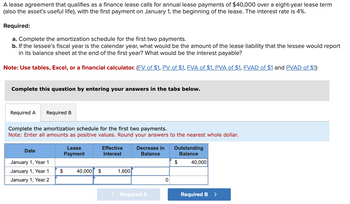 Answered: A Lease Agreement That Qualifies As A… | Bartleby