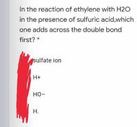 Answered In the reaction of ethylene with H2O in bartleby