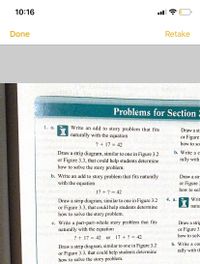 write and solve a story problem that goes with 6÷6