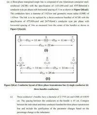 Answered: (a) A Three-phase Transposed Single… | Bartleby