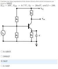 Answered: Calculate The Input Impedance Of The… | Bartleby