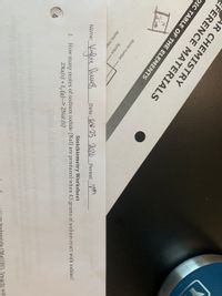 AR CHEMISTRY
FERENCE MATERIALS
DIC TABLE OF THE ELEMENTS
14
Atomic number
Date: V 23 2020 Period:_
Stoichiometry Worksheet
Symbol
Atomic mas
Kylee keves
Name:
2Na(s) + I, (g)--> 2Nal (s)
0se in the
1. How many moles of sodium iodide (Nal) are produced when 43 grams of sodium react with iodine?
oxide (Mg(OH), )reacts wit
