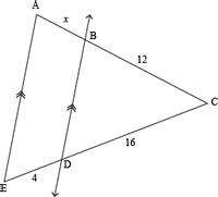 Answered: Find the value of x in the diagram… | bartleby