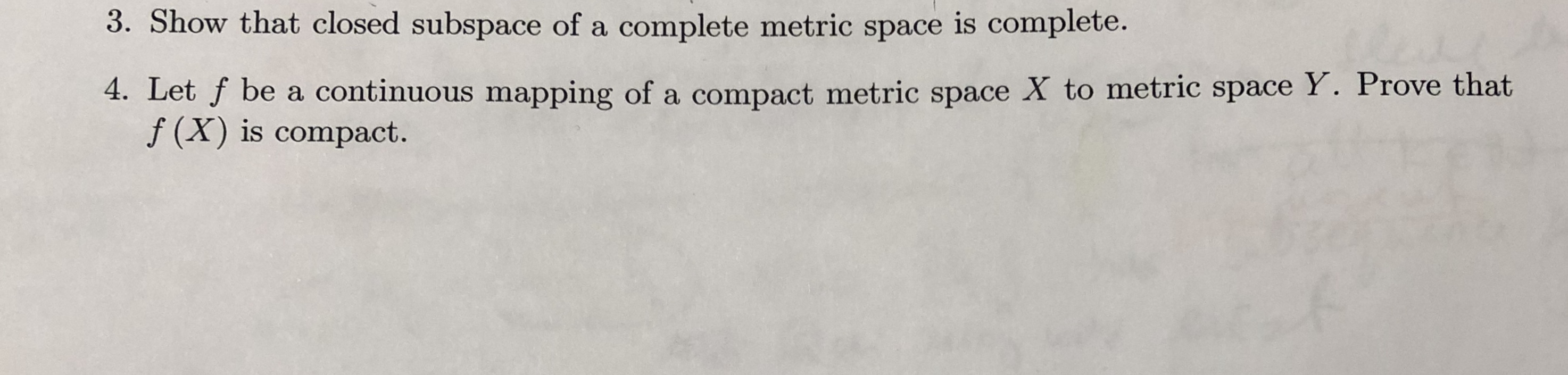 Answered 3. Show that closed subspace of a bartleby