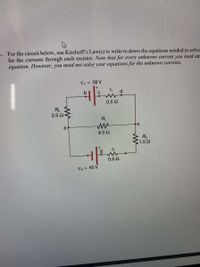 Answered: 3. For The Circuit Below, Use… | Bartleby