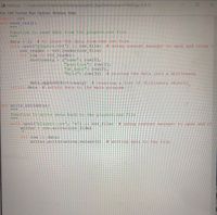 FilelO.py- C:/Users/lyart/OneDrive/Desktop/project2_AppDevelopment/FilelO.py (3.9.1)
File Edit Format Run Options Window Help
import csv
def read csv():
Function to read data from the players.csv file
data = []
# to store the data from the csv file
with open ('players.csv') as csv 'file:
# using context manager to open and close t
CVs reader = csv.reader(csy file)
for row in cvs reader:
{"name": row[0],
"position": row[1],
"at bats": row[2],
"hits": row[3] }
dictionary
# storing the data into a dictionary
data.append (dictionary)
# creating a list of dictionary objects
return data
# return data to the main program
def write csv(data):
Function to write data back to the players.csv file
with open('players.csv', 'w') as csv file:
writer = csv.writer(csv fi'e)
# using context manager to open and cl
for row in data:
writer.writerow(row.values(() )
# writing data to the file
