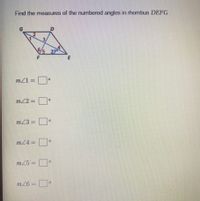 Answered: Find The Measures Of The Numbered… | Bartleby