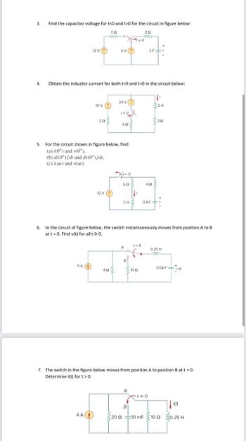 Answered: 3. Find The Capacitor Voltage For T