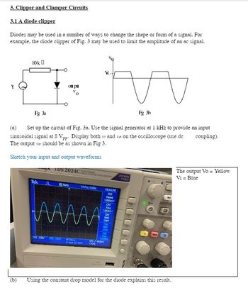 Answered: 3. Clipper And Clamper Circuits 3.1 A… | Bartleby