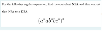 Answered: For The Following Regular Expression,… | Bartleby