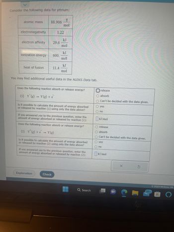 Answered: Does The Following Reaction Absorb Or… | Bartleby