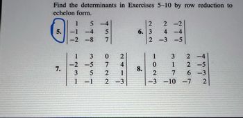 Answered Find the determinants in Exercises 5 10 bartleby