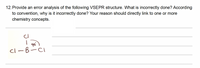12. Provide an error analysis of the following VSEPR structure. What is incorrectly done? According
to convention, why is it incorrectly done? Your reason should directly link to one or more
chemistry concepts.
cl-B-CI
