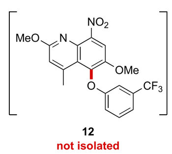 MeO N
NO₂
O.
OMe
12
not isolated
CF3