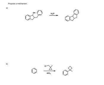 Answered: A) B) Propose A Mechanism. OH H3O+ O X.… | Bartleby