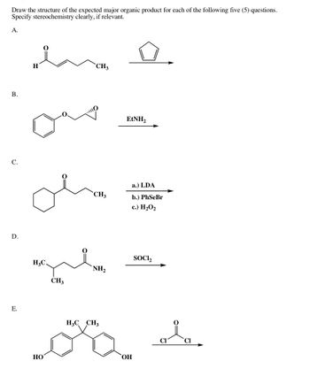 Answered: Draw the structure of the expected… | bartleby