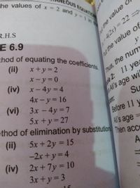 Answered Od Of Equating The Coefficients Ii Bartleby