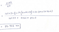 E AG
145x3x을+ 2x(3x4"y 30) +2x (29 x 3 x 70-5)
+2x (29 x 3x 구o.5)
165 X 3 +
3X66 + 29 x 3
34.956 mm
%3D
