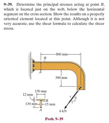 Answered: 9-39. Determine The Principal Stresses… | Bartleby