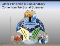 Other Principles of Sustainability
Come from the Social Sciences
ECONOMICS
Full-cost pricing
Stepped Art
Fig. 1-4
Win-win results
POLITICS
Reft GMinewn Stredio Siutterstock com. Center mikeledray/Shutterstock.com. Right: OYuri Arcurs/Shutterstock.com.
Responsibility to
future generations
ETHICS
