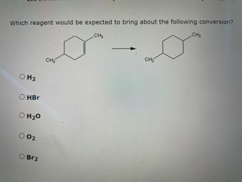 Answered: Which reagent would be expected to… | bartleby