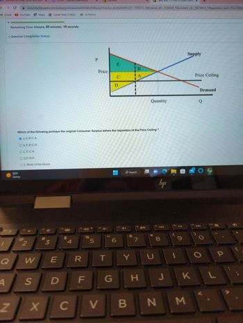 Answered: P Price E C D I B A Quantity Which Of… | Bartleby