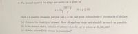 **Demand Equation for High-End Sports Cars**

The demand equation for a high-end sports car is given by:

\[ x = 10 \sqrt{\frac{50 - p}{p}} \quad (0 < p \leq 50) \]

Where \( x \) is the quantity demanded per year and \( p \) is the unit price in hundreds of thousands of dollars.

**Tasks:**

(a) **Compute the Elasticity of Demand.** Show all algebraic steps and simplify as much as possible.

(b) **Is the Demand Elastic, Inelastic, or Unitary** when the car is priced at $1,900,000?

(c) **At What Price Will the Revenue Be Maximized?**